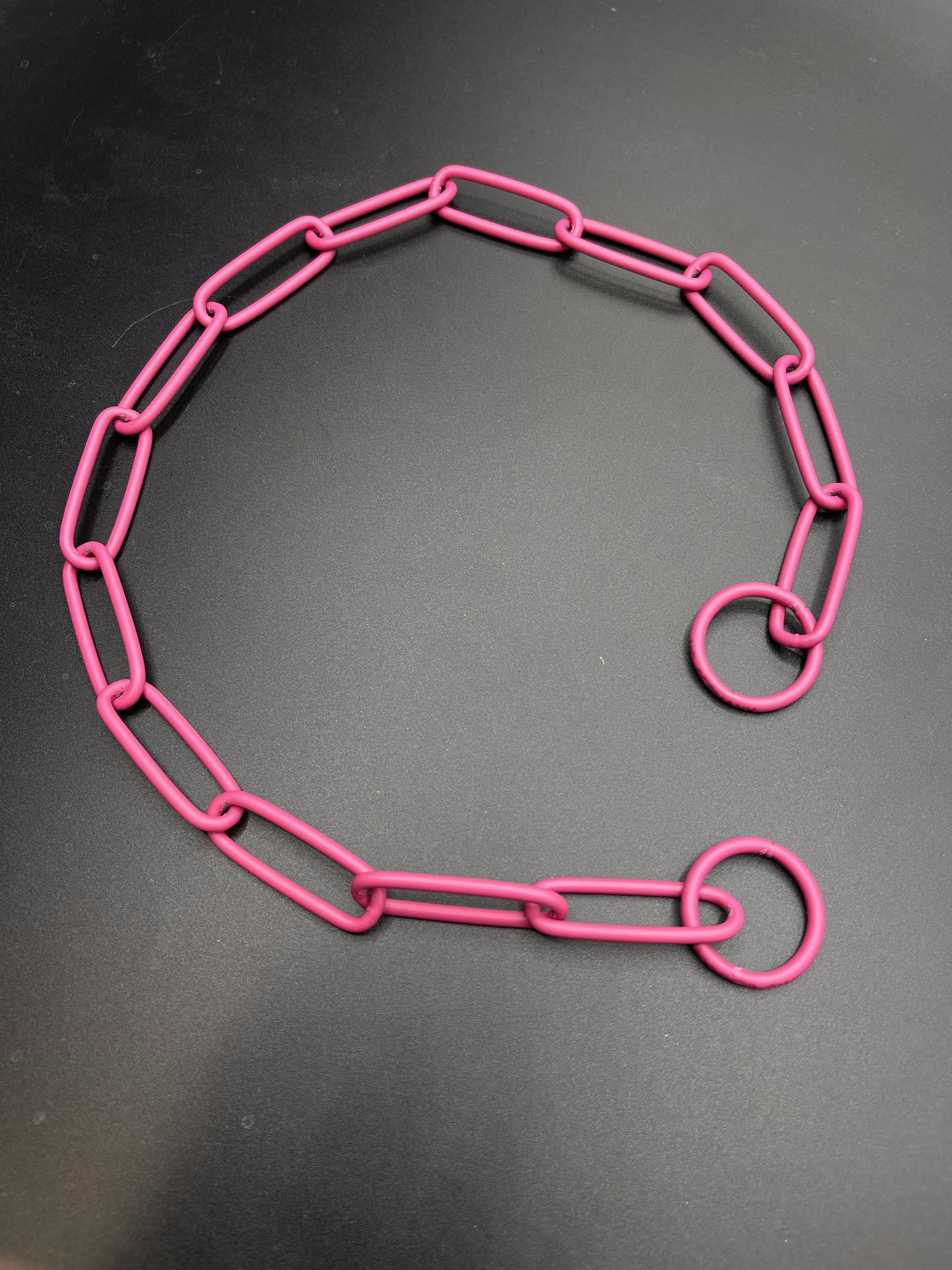 Pink prong top collar